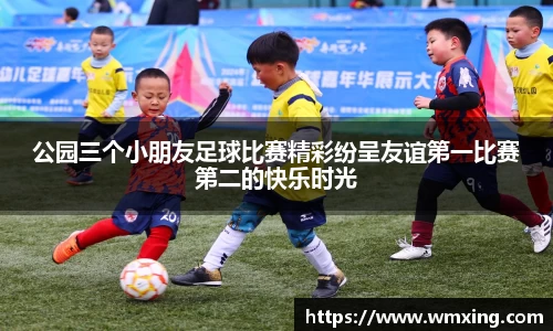 公园三个小朋友足球比赛精彩纷呈友谊第一比赛第二的快乐时光